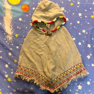 Size 4T hooded poncho